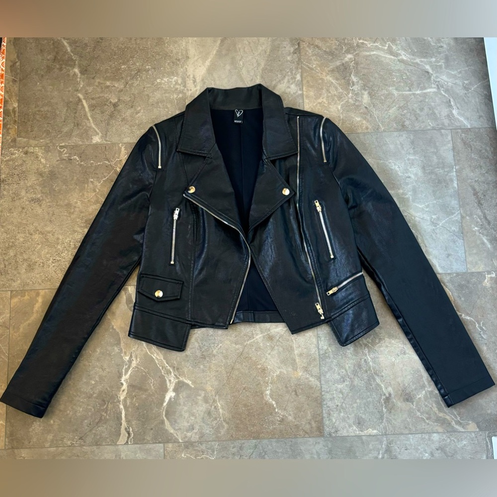Faux Leather Jacket